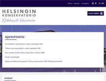 Tablet Screenshot of konservatorio.fi